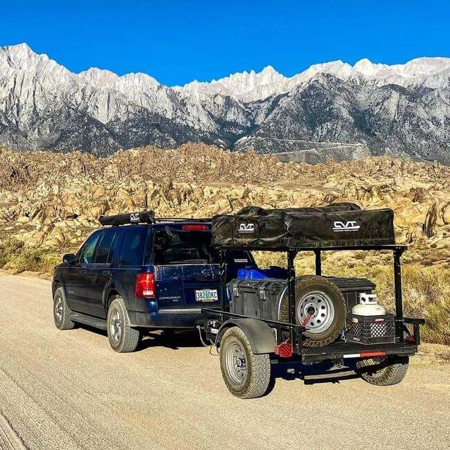 Roof rack for tent trailer sale