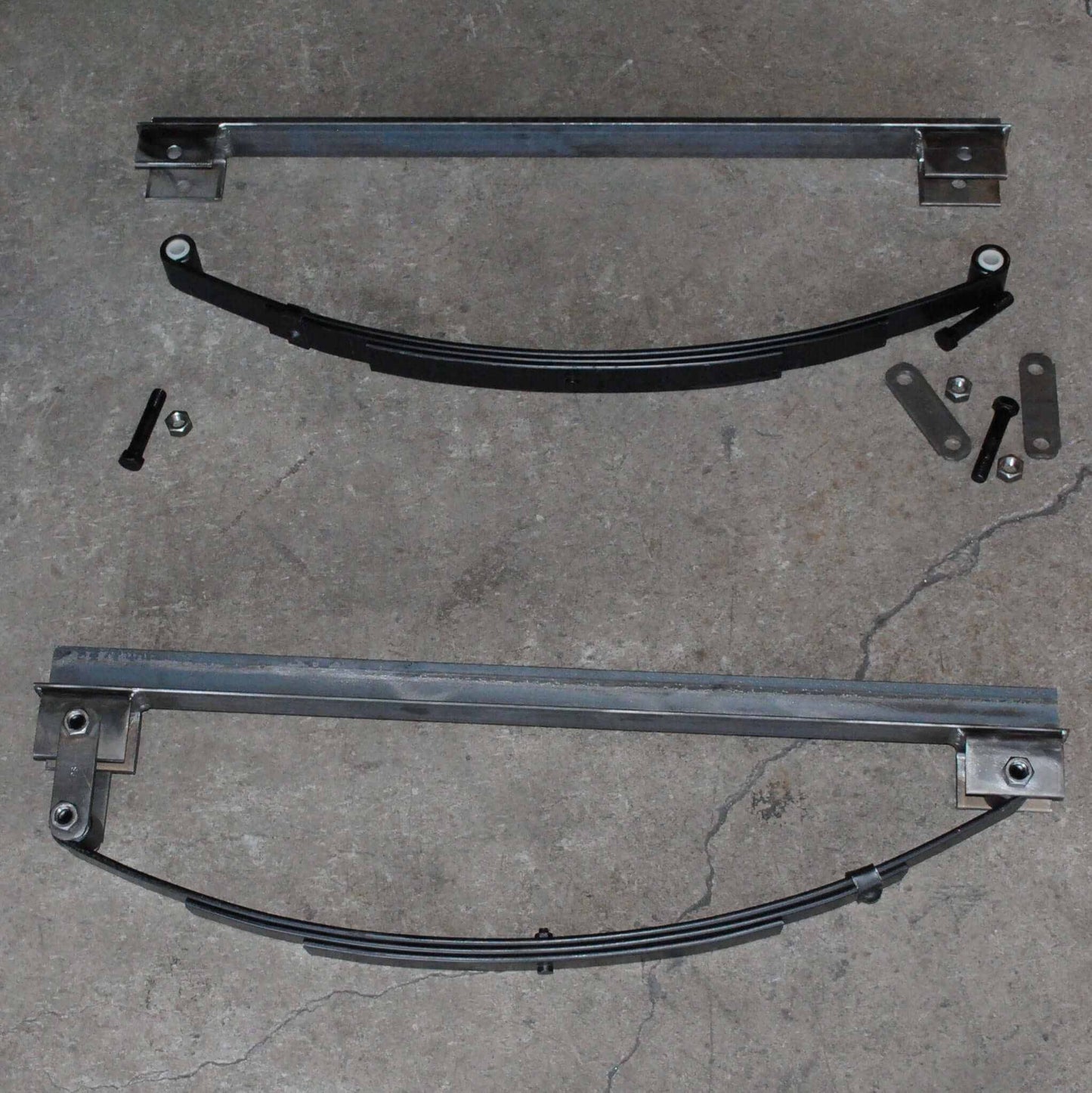 Harbor Freight Trailer Frame Smooth Ride Spring Retrofit kit - Compact Camping Concepts