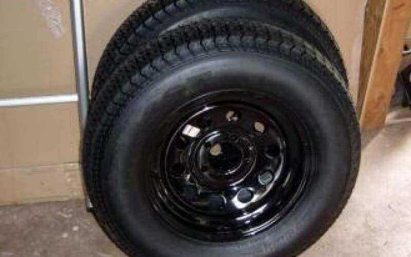 Trailer Tire and Wheel Combo 15 Inch - Compact Camping Concepts