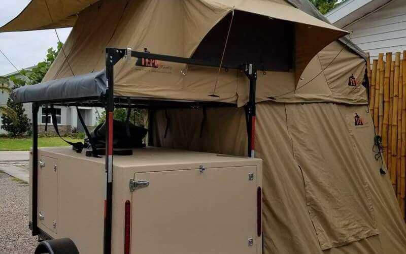Trailer Rack Corner Brackets by Dinoot - Compact Camping Concepts