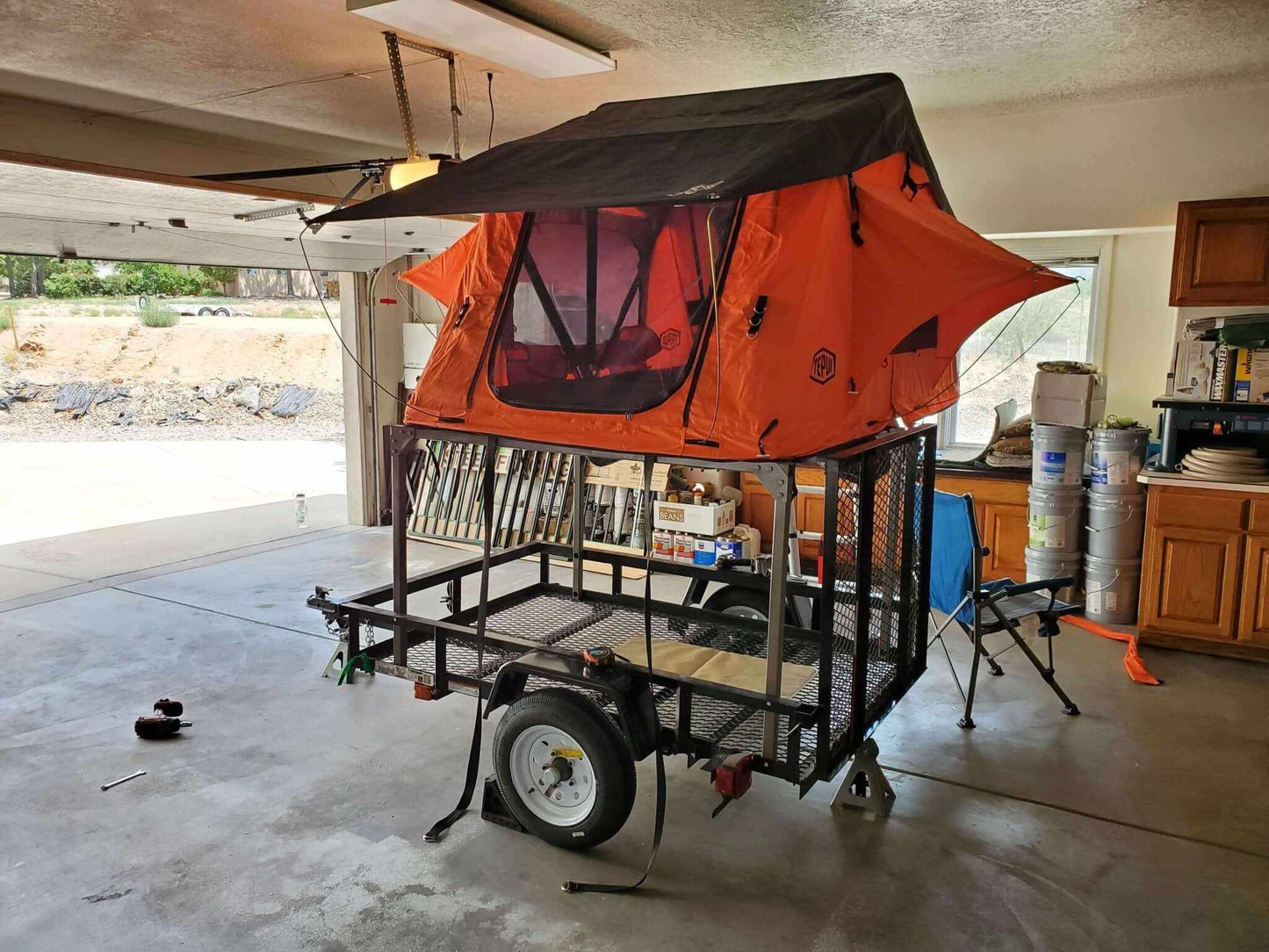 DINOOT Roof Top Tent Trailer Rack Kit