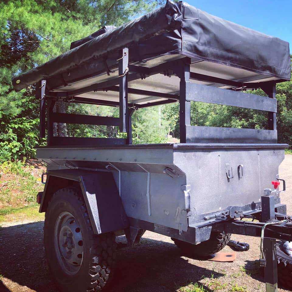 Trailer Rack Telescoping Awning Bracket Kit - Standard by Dinoot - Compact Camping Concepts