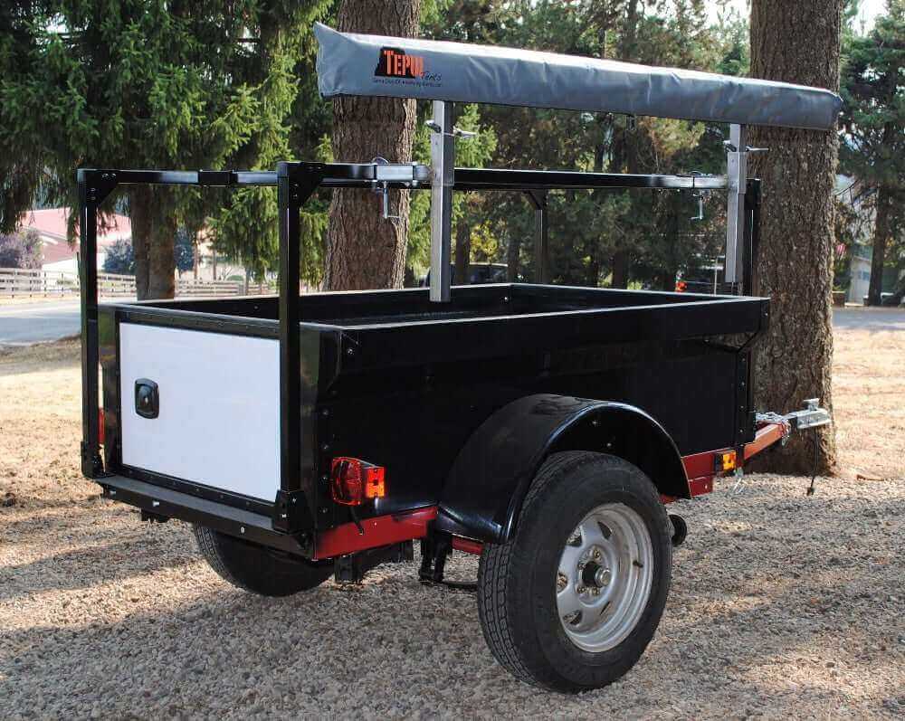 Trailer Rack Telescoping Awning Bracket Kit - Standard by Dinoot - Compact Camping Concepts