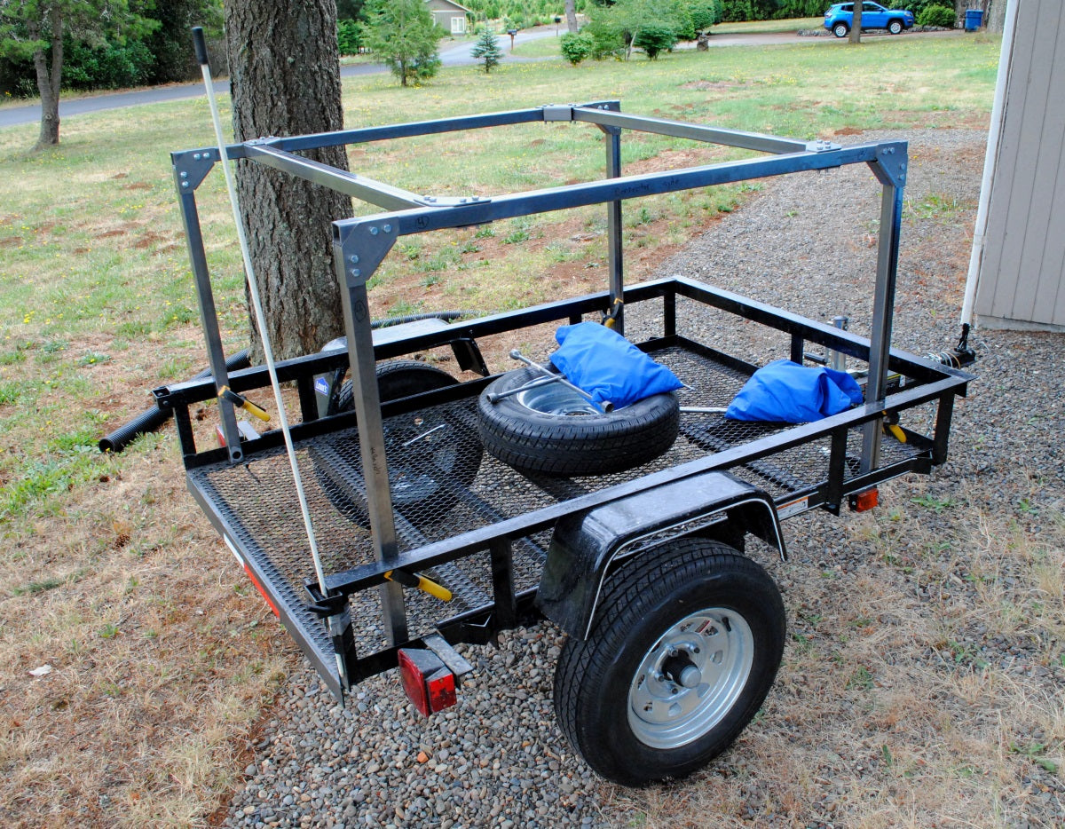 Trailer tent clearance rack