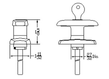 Compact Locking T-Handle Latch For Camping Trailer - Compact Camping Concepts