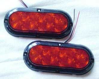 LED Trailer Oval Tail Lights - Compact Camping Concepts