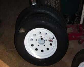 Trailer Tire and Wheel Combo 13 Inch  Compact Camping