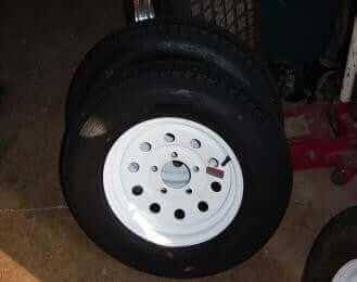 Trailer Tire and Wheel Combo 13 Inch - Compact Camping Concepts